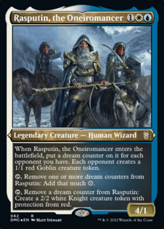 Rasputin, the Oneiromancer (Foil Etched) [Dominaria United Commander] MTG Single Magic: The Gathering    | Red Claw Gaming