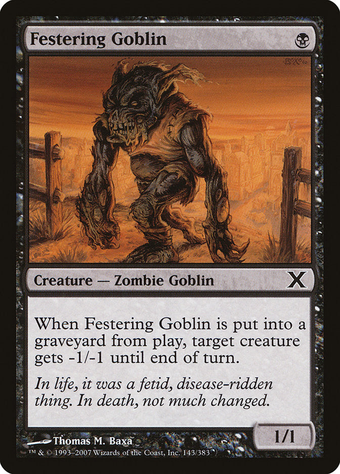 Festering Goblin [Tenth Edition] MTG Single Magic: The Gathering    | Red Claw Gaming