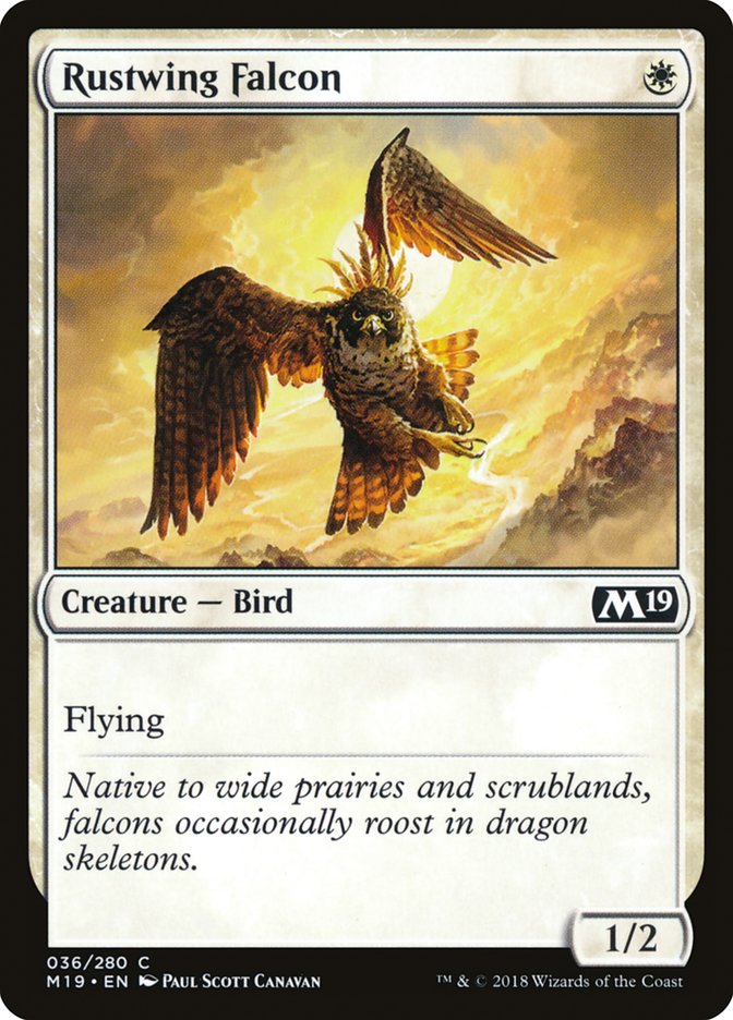 Rustwing Falcon [Core Set 2019] MTG Single Magic: The Gathering    | Red Claw Gaming