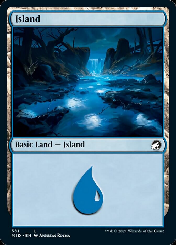 Island (381) [Innistrad: Midnight Hunt] MTG Single Magic: The Gathering    | Red Claw Gaming