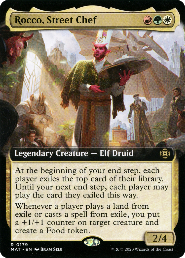 Rocco, Street Chef (Extended Art) [March of the Machine: The Aftermath] MTG Single Magic: The Gathering    | Red Claw Gaming