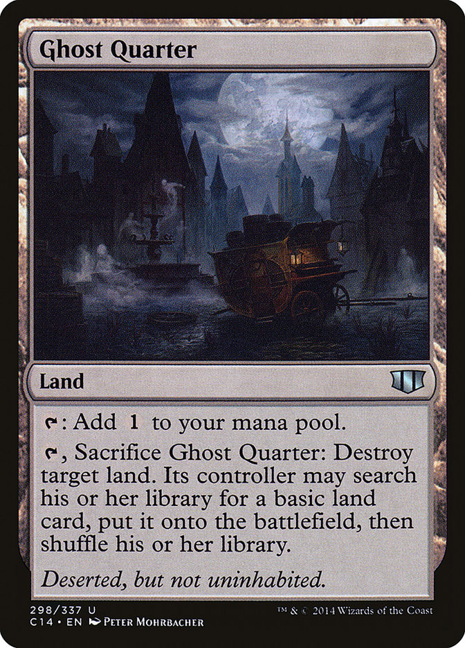 Ghost Quarter [Commander 2014] MTG Single Magic: The Gathering    | Red Claw Gaming