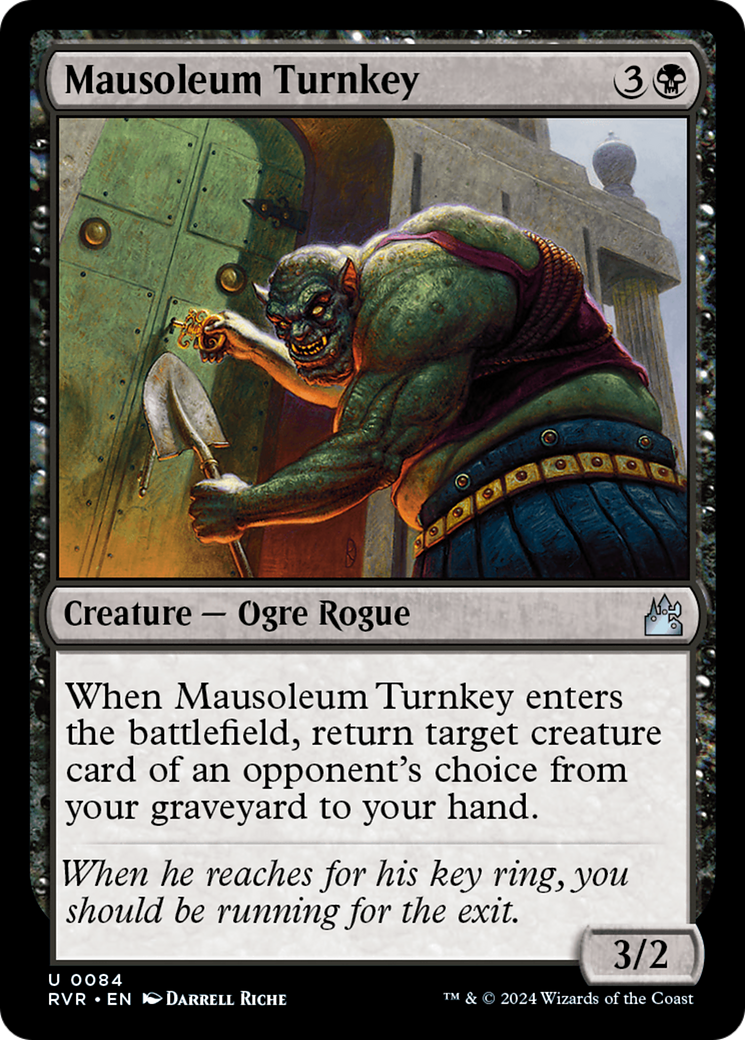 Mausoleum Turnkey [Ravnica Remastered] MTG Single Magic: The Gathering    | Red Claw Gaming