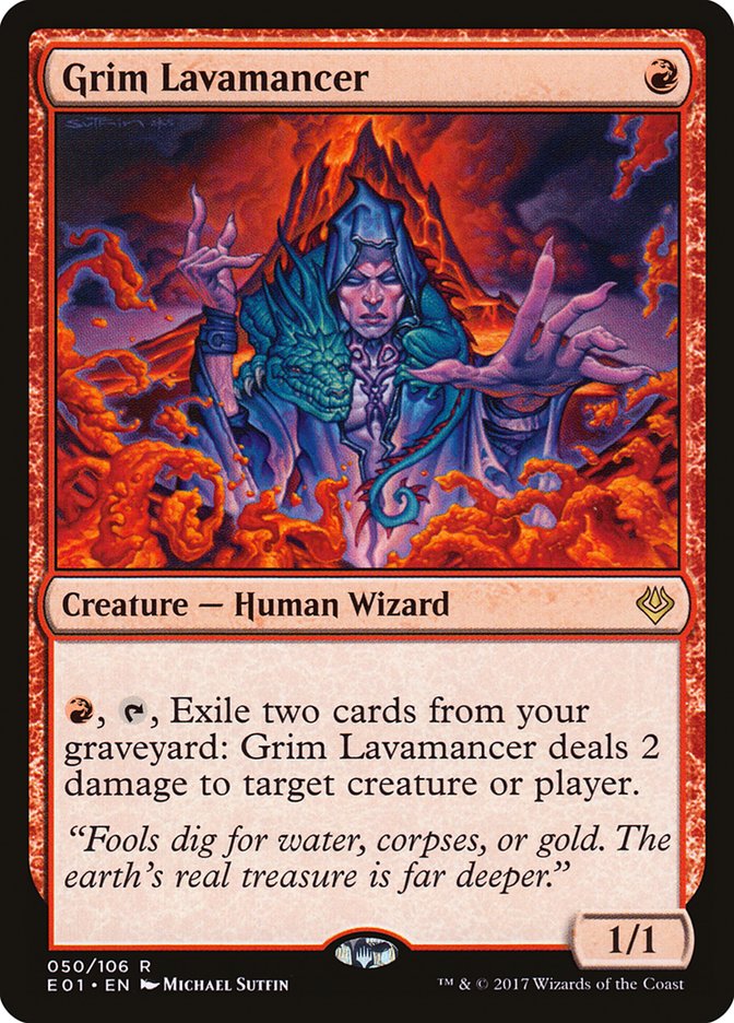 Grim Lavamancer [Archenemy: Nicol Bolas] MTG Single Magic: The Gathering    | Red Claw Gaming