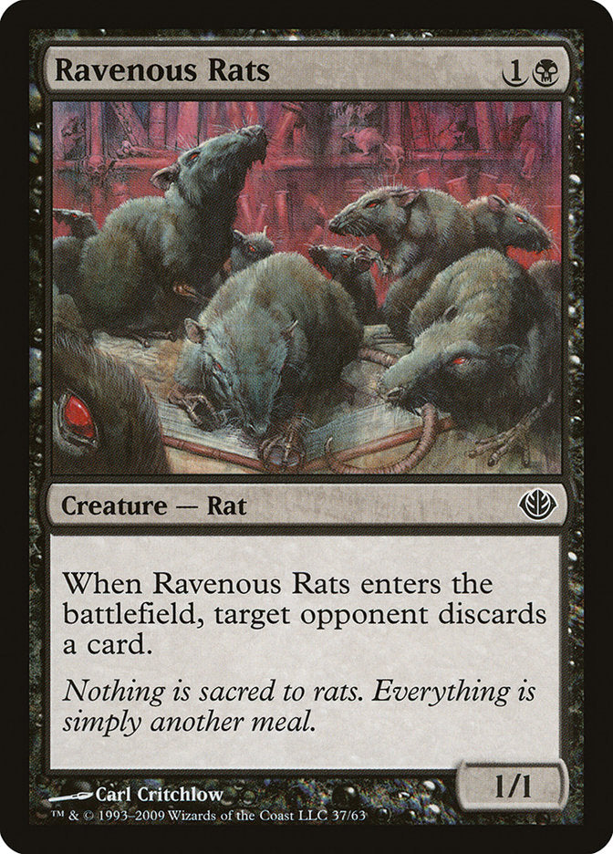 Ravenous Rats [Duel Decks: Garruk vs. Liliana] MTG Single Magic: The Gathering    | Red Claw Gaming