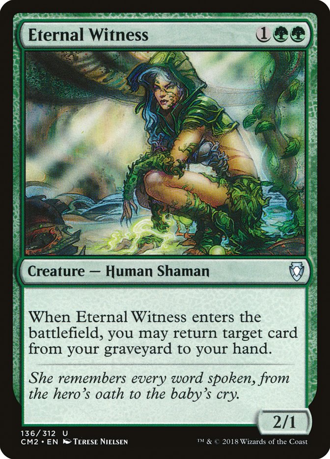 Eternal Witness [Commander Anthology Volume II] MTG Single Magic: The Gathering    | Red Claw Gaming