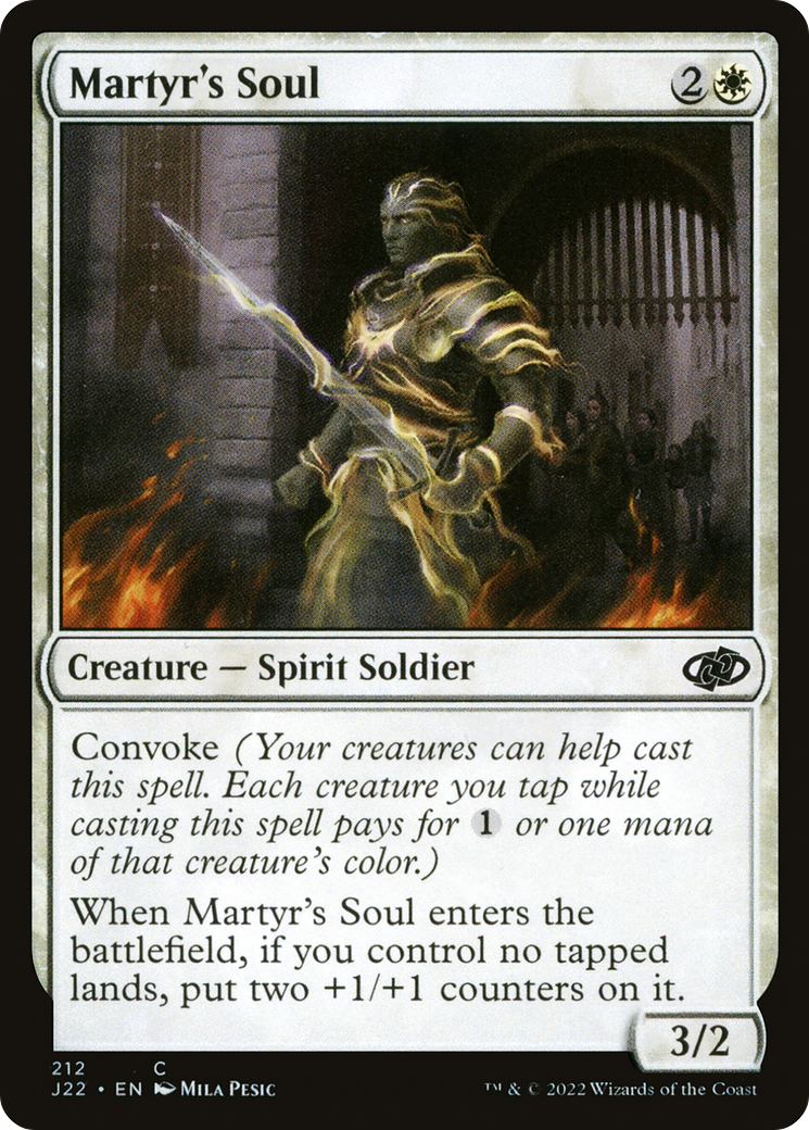Martyr's Soul [Jumpstart 2022] MTG Single Magic: The Gathering    | Red Claw Gaming
