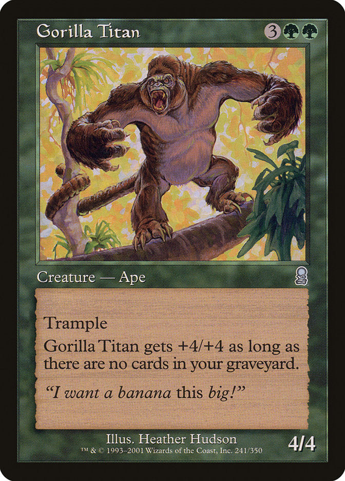 Gorilla Titan [Odyssey] MTG Single Magic: The Gathering    | Red Claw Gaming