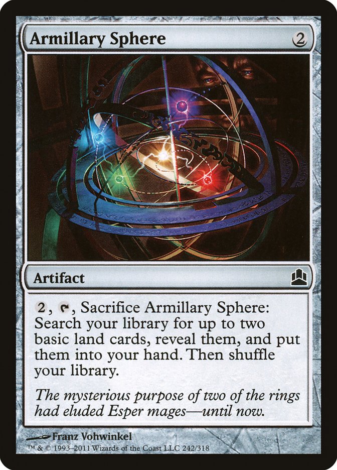 Armillary Sphere [Commander 2011] MTG Single Magic: The Gathering    | Red Claw Gaming