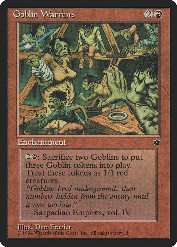 Goblin Warrens [Fallen Empires] MTG Single Magic: The Gathering    | Red Claw Gaming