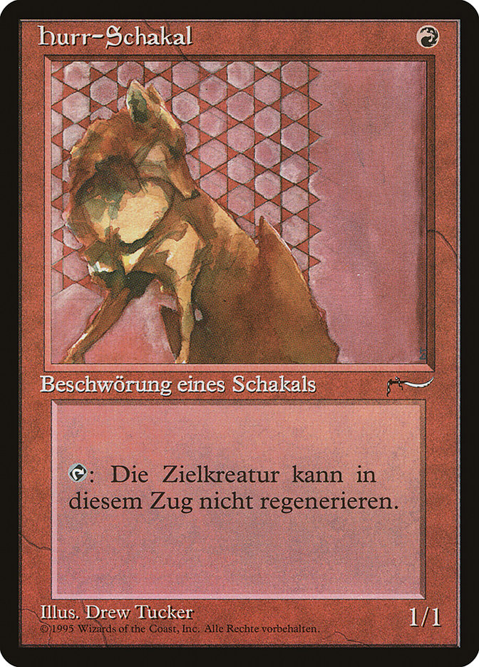 Hurr Jackal (German) - "hurr-Schakal" [Renaissance] MTG Single Magic: The Gathering    | Red Claw Gaming