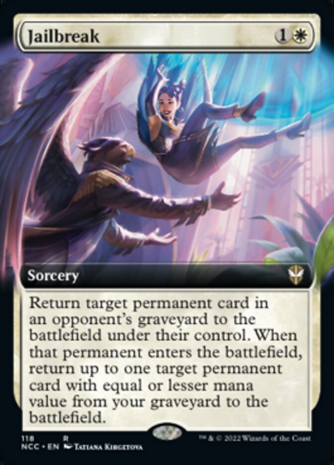 Jailbreak (Extended Art) [Streets of New Capenna Commander] MTG Single Magic: The Gathering    | Red Claw Gaming
