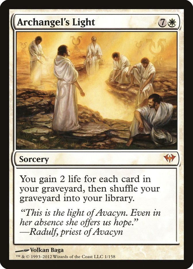 Archangel's Light [Dark Ascension] MTG Single Magic: The Gathering    | Red Claw Gaming