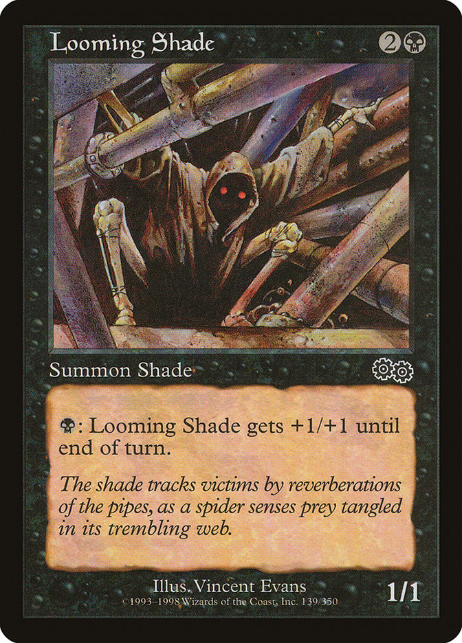 Looming Shade [Urza's Saga] MTG Single Magic: The Gathering    | Red Claw Gaming