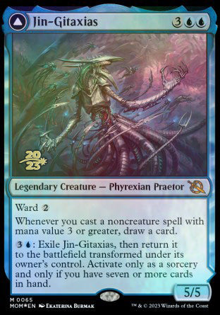 Jin-Gitaxias // The Great Synthesis [March of the Machine Prerelease Promos] MTG Single Magic: The Gathering    | Red Claw Gaming