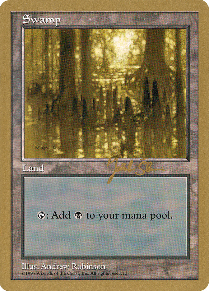 Swamp (js438) (Jakub Slemr) [World Championship Decks 1997] MTG Single Magic: The Gathering    | Red Claw Gaming