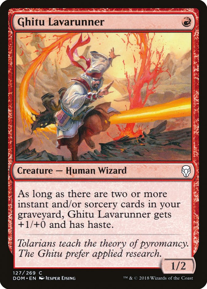 Ghitu Lavarunner [Dominaria] MTG Single Magic: The Gathering    | Red Claw Gaming