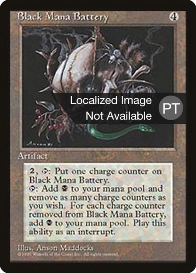 Black Mana Battery [Fourth Edition (Foreign Black Border)] MTG Single Magic: The Gathering    | Red Claw Gaming