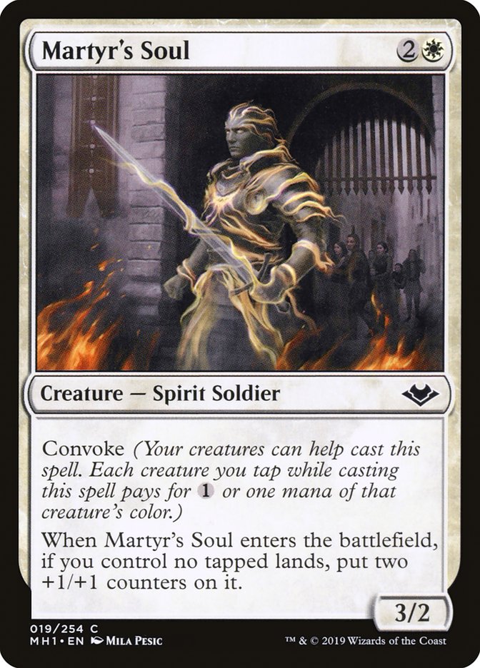 Martyr's Soul [Modern Horizons] MTG Single Magic: The Gathering    | Red Claw Gaming