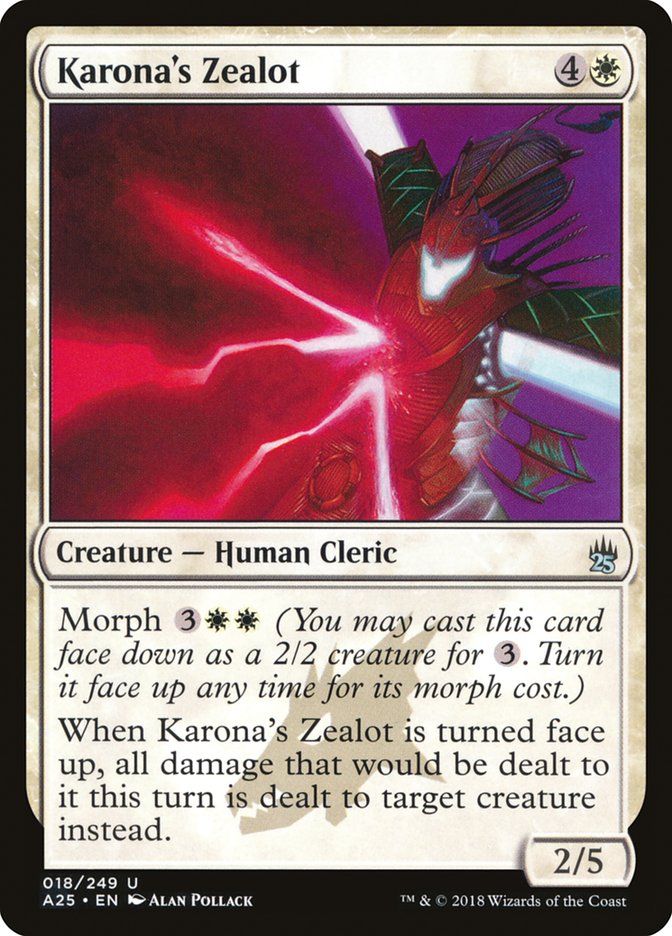 Karona's Zealot [Masters 25] MTG Single Magic: The Gathering    | Red Claw Gaming