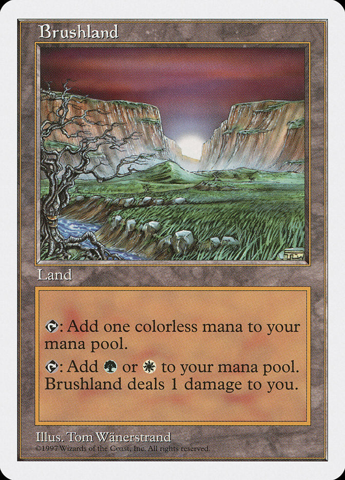 Brushland [Fifth Edition] MTG Single Magic: The Gathering    | Red Claw Gaming