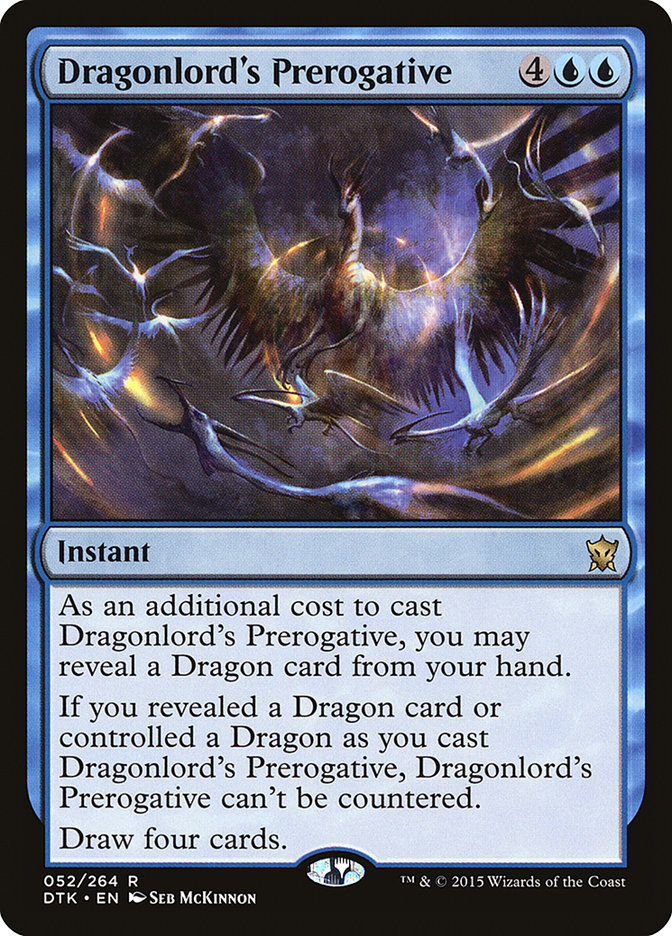 Dragonlord's Prerogative [Dragons of Tarkir] MTG Single Magic: The Gathering    | Red Claw Gaming