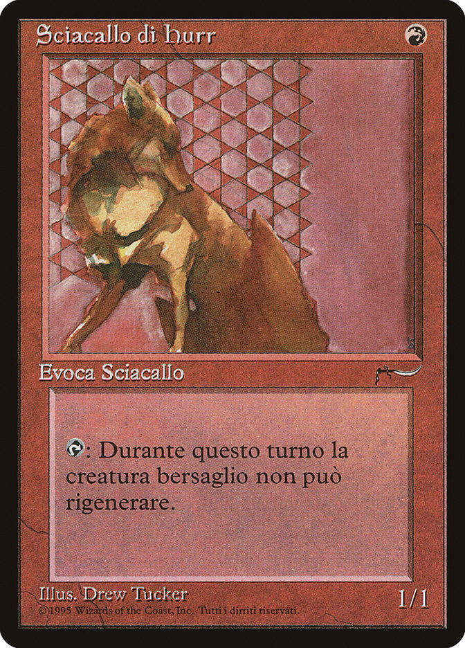 Hurr Jackal (Italian) - "Sciacallo di hurr" [Rinascimento] MTG Single Magic: The Gathering    | Red Claw Gaming