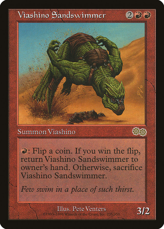 Viashino Sandswimmer [Urza's Saga] MTG Single Magic: The Gathering    | Red Claw Gaming