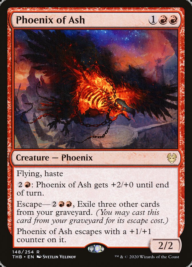 Phoenix of Ash [Theros Beyond Death] MTG Single Magic: The Gathering    | Red Claw Gaming