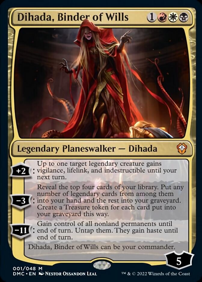 Dihada, Binder of Wills [Dominaria United Commander] MTG Single Magic: The Gathering    | Red Claw Gaming
