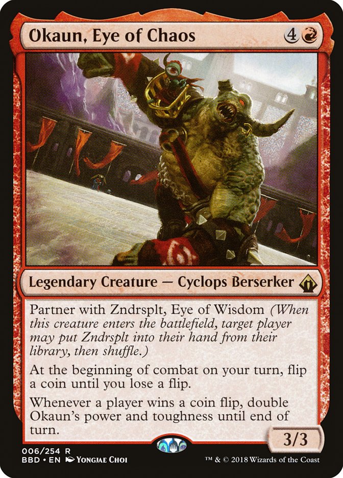 Okaun, Eye of Chaos [Battlebond] MTG Single Magic: The Gathering    | Red Claw Gaming