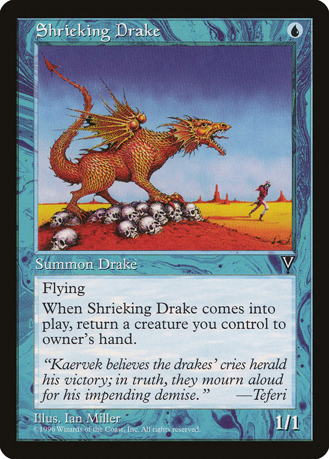 Shrieking Drake [Visions] MTG Single Magic: The Gathering    | Red Claw Gaming