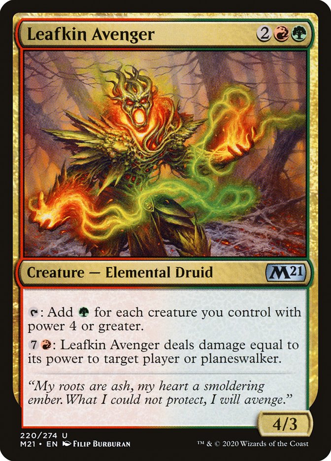Leafkin Avenger [Core Set 2021] MTG Single Magic: The Gathering    | Red Claw Gaming