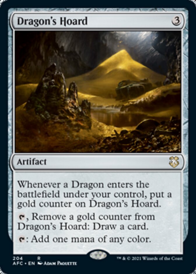 Dragon's Hoard [Dungeons & Dragons: Adventures in the Forgotten Realms Commander] MTG Single Magic: The Gathering    | Red Claw Gaming