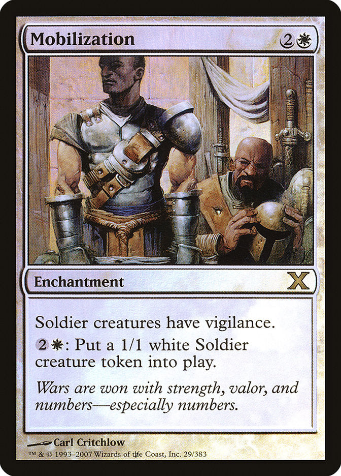 Mobilization (Premium Foil) [Tenth Edition] MTG Single Magic: The Gathering    | Red Claw Gaming