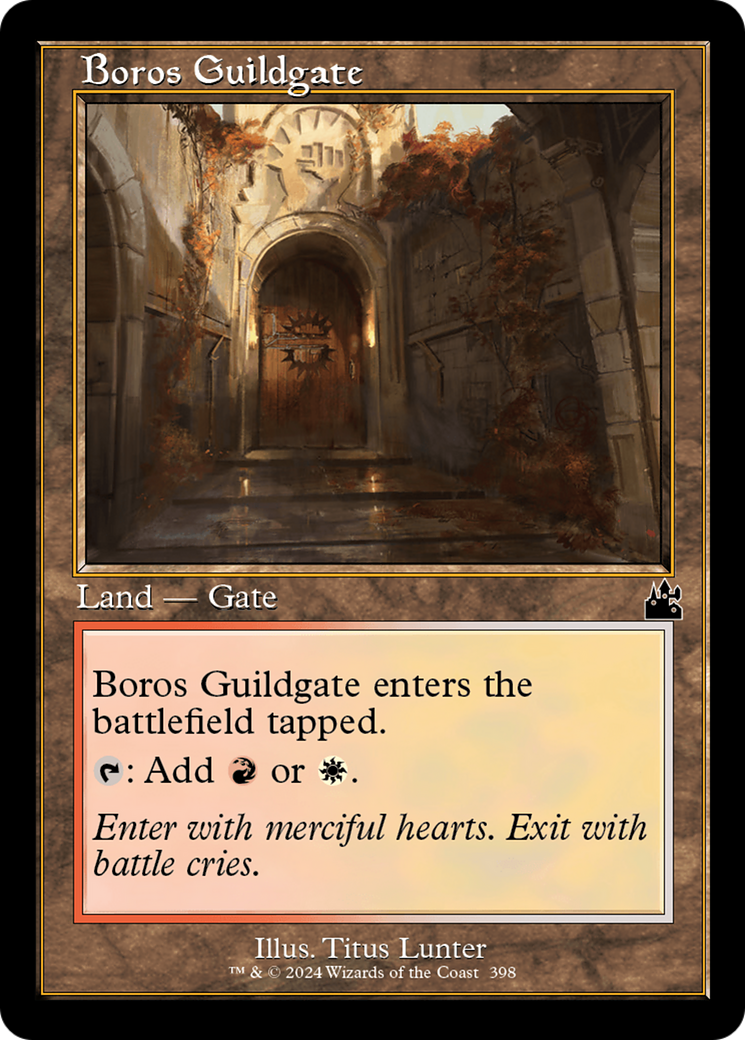 Boros Guildgate (Retro Frame) [Ravnica Remastered] MTG Single Magic: The Gathering    | Red Claw Gaming