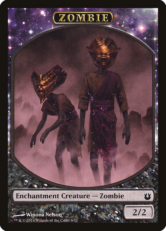 Zombie Token [Born of the Gods Tokens] MTG Single Magic: The Gathering    | Red Claw Gaming