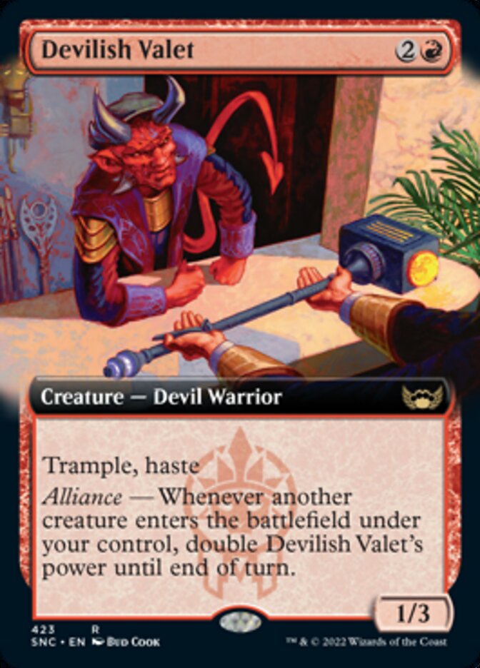 Devilish Valet (Extended Art) [Streets of New Capenna] MTG Single Magic: The Gathering    | Red Claw Gaming