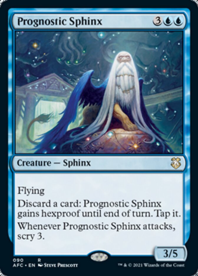 Prognostic Sphinx [Dungeons & Dragons: Adventures in the Forgotten Realms Commander] MTG Single Magic: The Gathering    | Red Claw Gaming