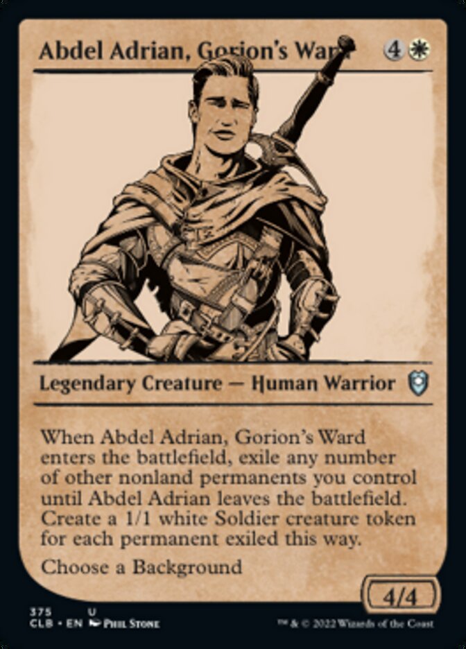 Abdel Adrian, Gorion's Ward (Showcase) [Commander Legends: Battle for Baldur's Gate] MTG Single Magic: The Gathering    | Red Claw Gaming