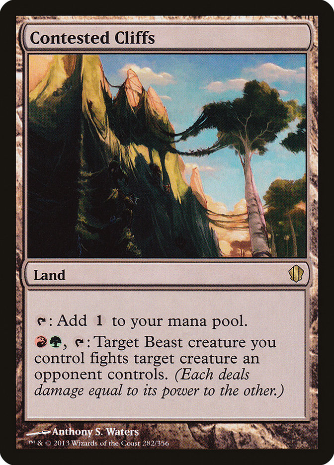 Contested Cliffs [Commander 2013] MTG Single Magic: The Gathering    | Red Claw Gaming