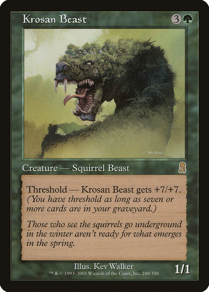 Krosan Beast [Odyssey] MTG Single Magic: The Gathering    | Red Claw Gaming
