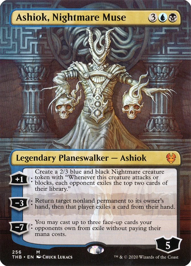 Ashiok, Nightmare Muse (Borderless) [Theros Beyond Death] MTG Single Magic: The Gathering    | Red Claw Gaming