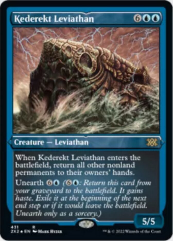 Kederekt Leviathan (Foil Etched) [Double Masters 2022] MTG Single Magic: The Gathering    | Red Claw Gaming