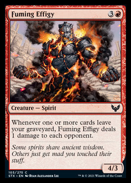 Fuming Effigy [Strixhaven: School of Mages] MTG Single Magic: The Gathering    | Red Claw Gaming