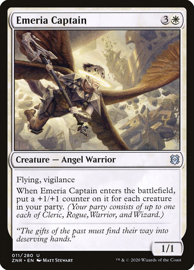 Emeria Captain [Zendikar Rising] MTG Single Magic: The Gathering    | Red Claw Gaming