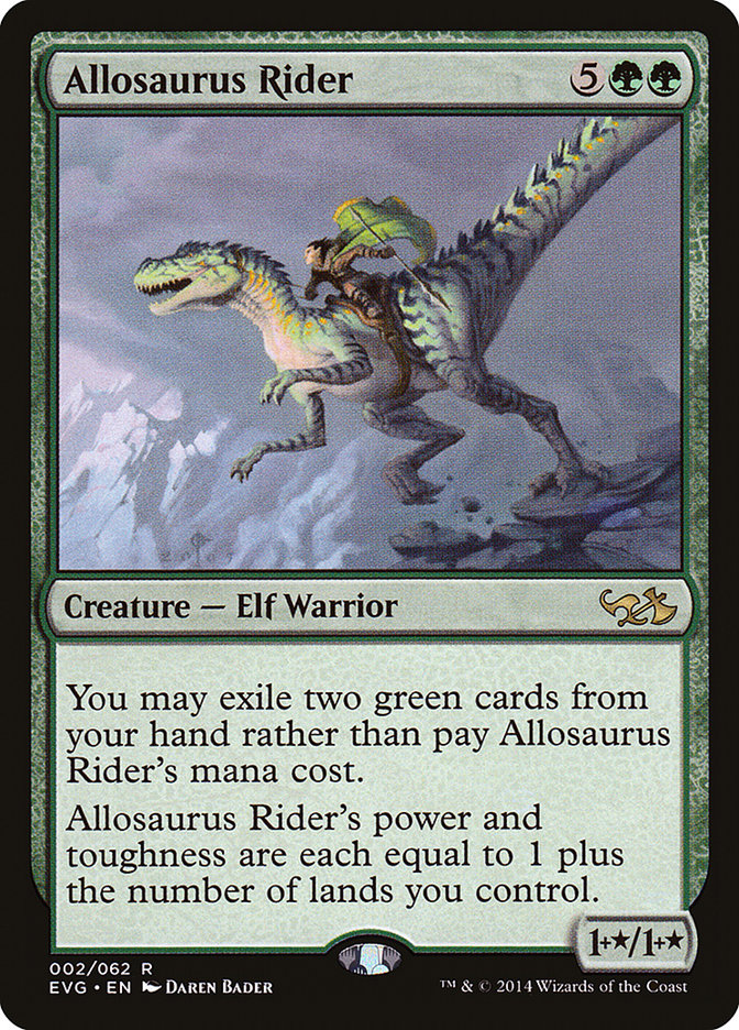 Allosaurus Rider (Elves vs. Goblins) [Duel Decks Anthology] MTG Single Magic: The Gathering    | Red Claw Gaming