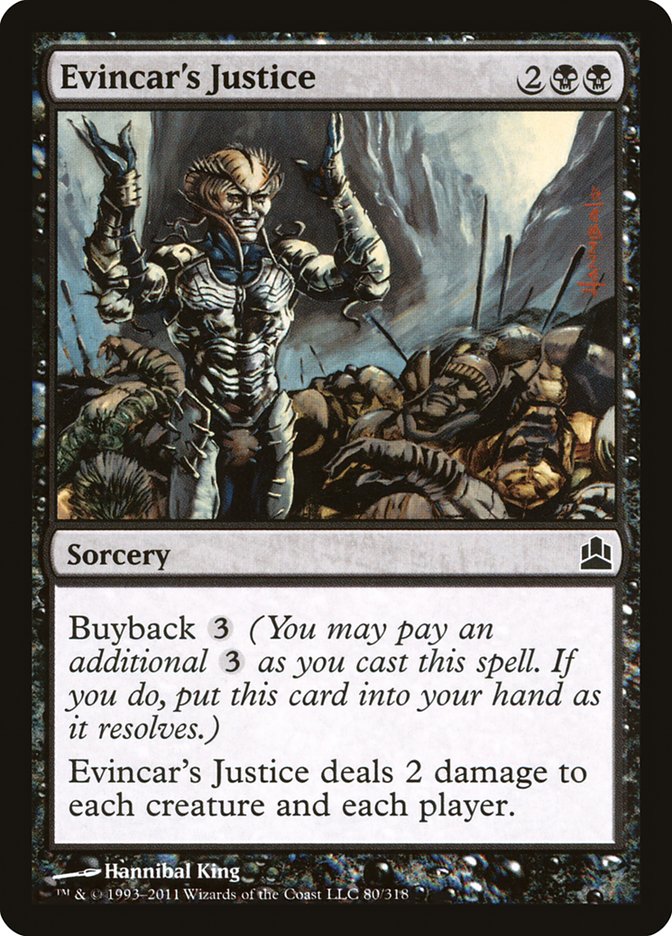 Evincar's Justice [Commander 2011] MTG Single Magic: The Gathering    | Red Claw Gaming