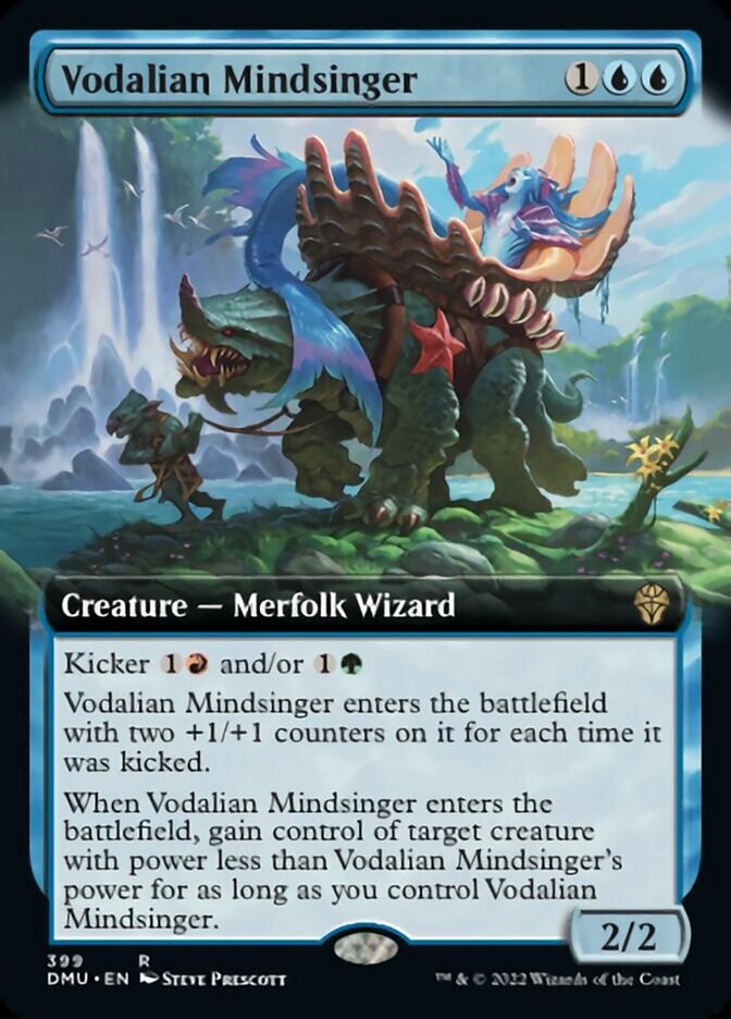 Vodalian Mindsinger (Extended Art) [Dominaria United] MTG Single Magic: The Gathering    | Red Claw Gaming