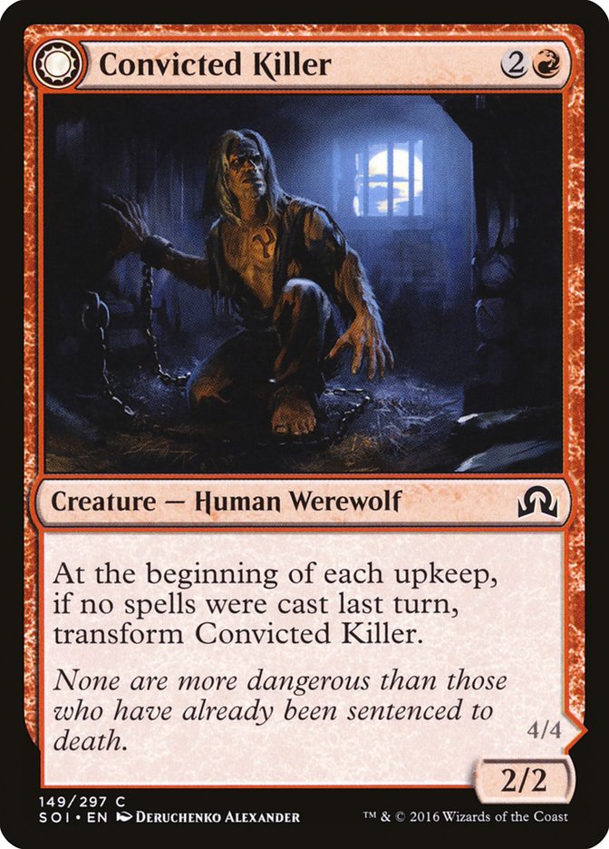 Convicted Killer // Branded Howler [Shadows over Innistrad] MTG Single Magic: The Gathering    | Red Claw Gaming